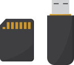 ikona karty pamięci i pendrive-u
